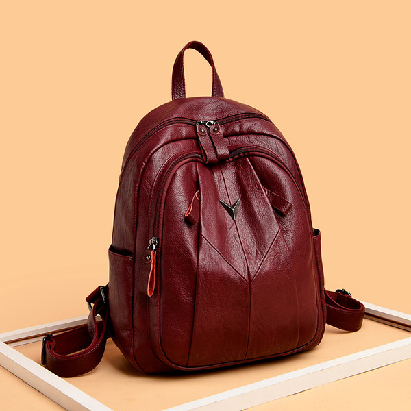 Moderni moteriška kuprinė iš eko odos