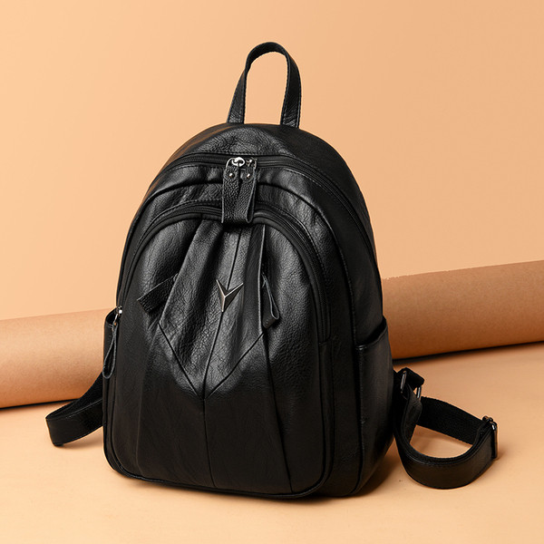 Moderni moteriška kuprinė iš eko odos