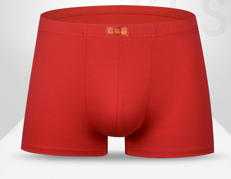 5 db-os piros férfi boxer készlet