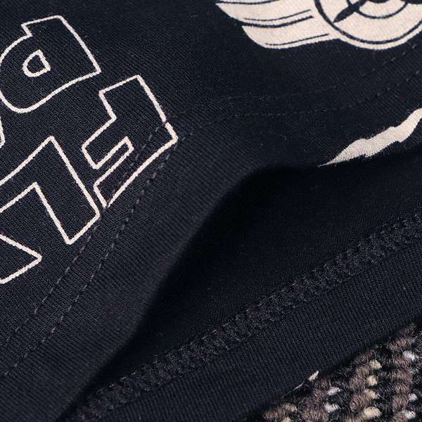 Férfi boxer szett fekete színű mintával