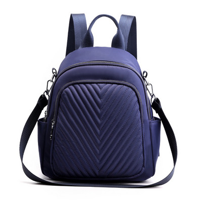 Női mindennapi hátizsák elülső zsebekkel