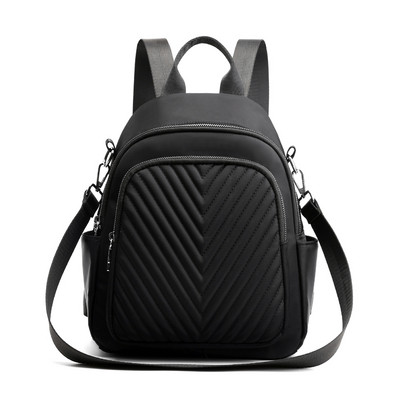 Női mindennapi hátizsák elülső zsebekkel