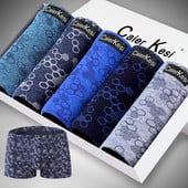 Boxeri barbatesti din bumbac in set de 5 bucati