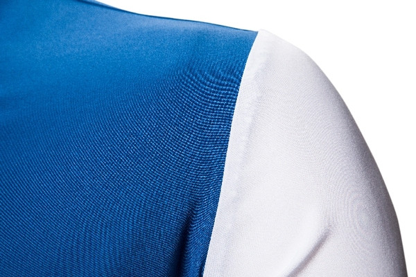 Modern férfi ing klasszikus gallérral és rövid ujjal