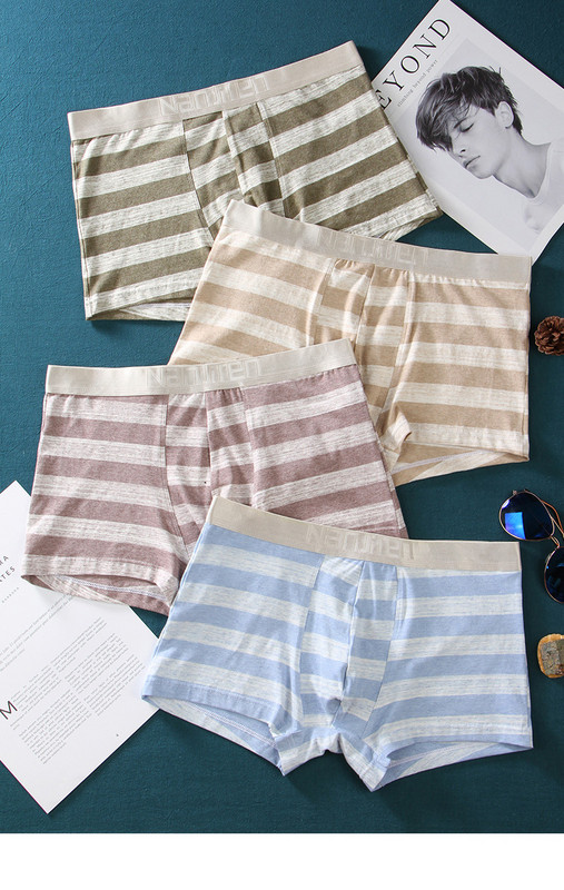 Dienos dryžuotų bokserių rinkinys 4 vnt.