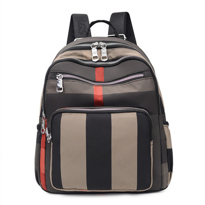 Spalvinga moteriška kuprinė su kišene priekyje