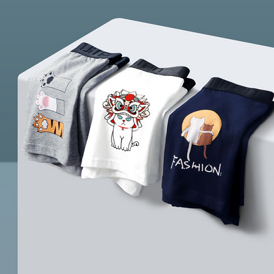 Õhukesed puuvillased bokserid – 3-osaline komplekt erinevate trükistega