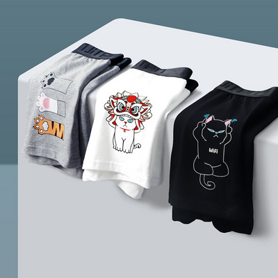 Õhukesed puuvillased bokserid – 3-osaline komplekt erinevate trükistega