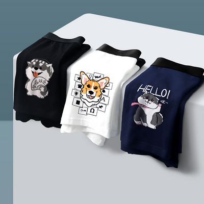 Õhukesed puuvillased bokserid – 3-osaline komplekt erinevate trükistega