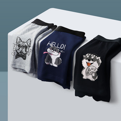 Õhukesed puuvillased bokserid – 3-osaline komplekt erinevate trükistega