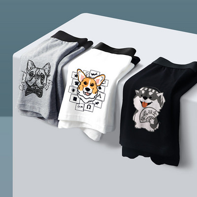 Õhukesed puuvillased bokserid – 3-osaline komplekt erinevate trükistega