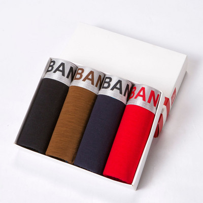 Pamut elasztikus boxerek 4 darabos készletben