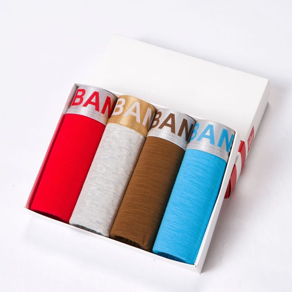 Pamut elasztikus boxerek 4 darabos készletben