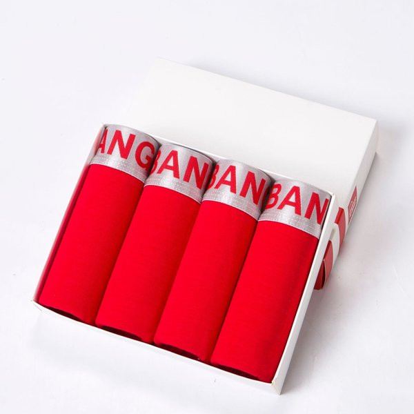 Pamut elasztikus boxerek 4 darabos készletben