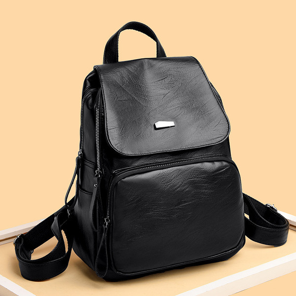 Lihtne mudel must naiste seljakott ökonahast