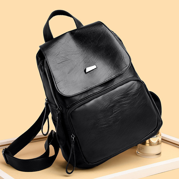 Lihtne mudel must naiste seljakott ökonahast