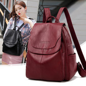 Öko-nahast moodne naiste seljakott kirjaga