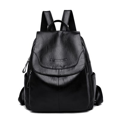 Öko-nahast moodne naiste seljakott kirjaga