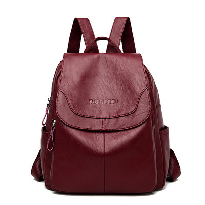 Öko-nahast moodne naiste seljakott kirjaga