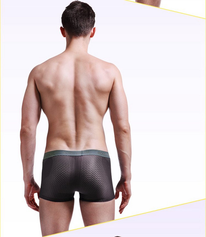 Átlátszó, légáteresztő férfi boxer