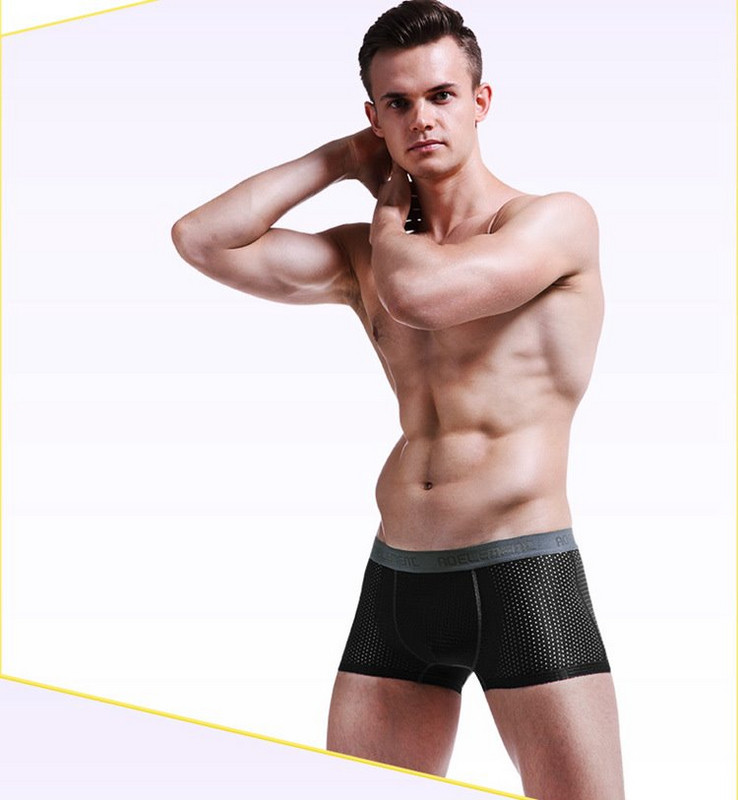 Átlátszó, légáteresztő férfi boxer