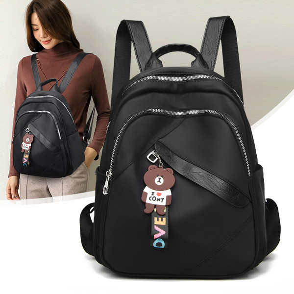 Sport és mindennapi női hátizsák cipzárral