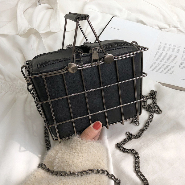 Öko-nahast ruudukujuline naiste aktuaalne kott