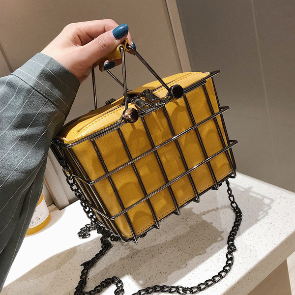 Öko-nahast ruudukujuline naiste aktuaalne kott