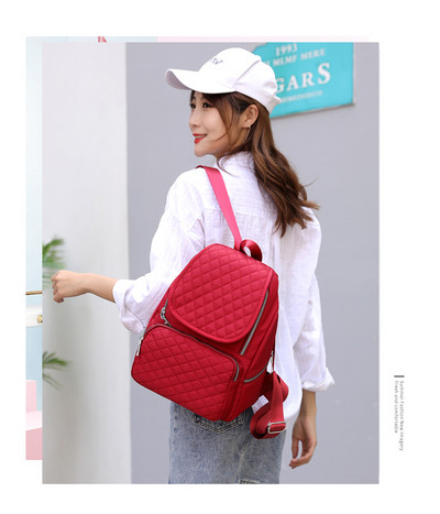 Korszerű női hátizsák elülső zsebbel