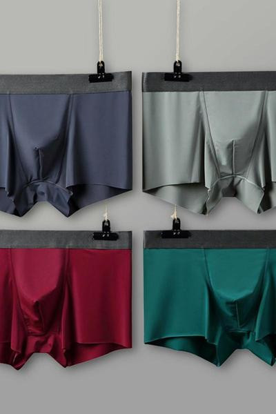 Varrás nélküli férfi boxer elasztikus derékkal