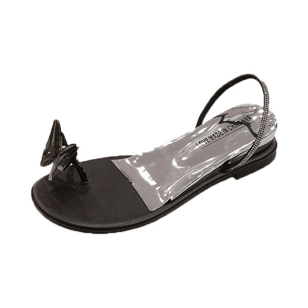 Lapos talpú, pillangó elemes női szandál