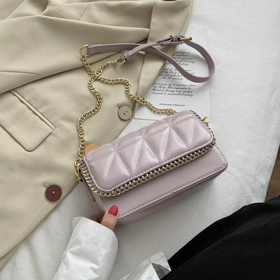 Modern női ökobőr táska fém fogantyúval