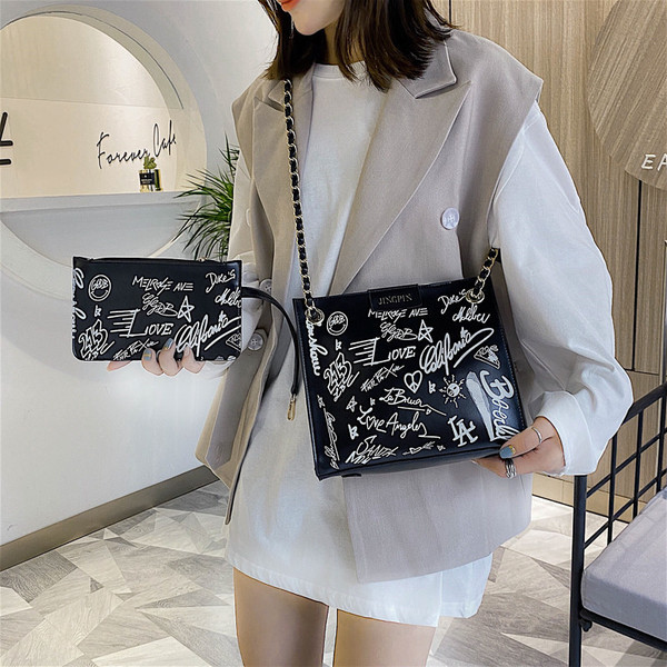 Καθημερινή τσάντα με επιγραφές