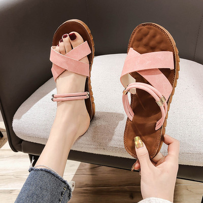 Női alkalmi szandál keresztpánttal