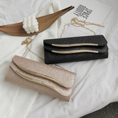 Stílusos női kis táska fényes hatással