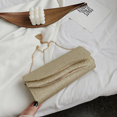 Stílusos női kis táska fényes hatással