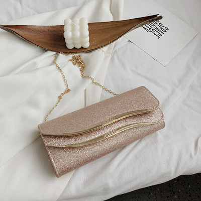 Stílusos női kis táska fényes hatással