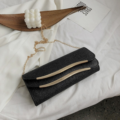 Stílusos női kis táska fényes hatással