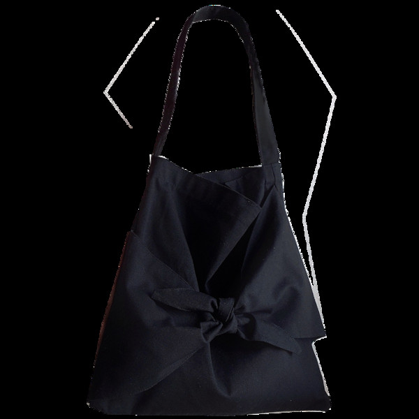 Casual γυναικεία τσάντα ώμου με κορδέλα