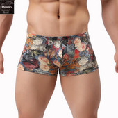 Férfi boxer virágmintás