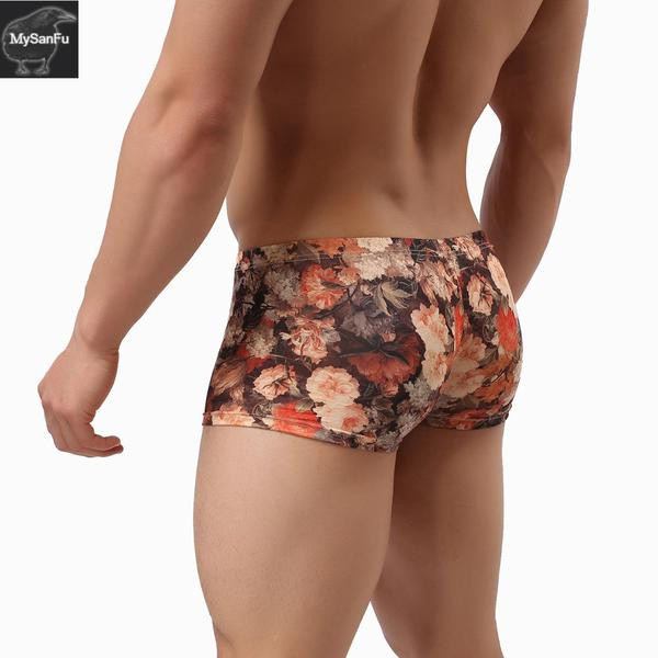 Férfi boxer virágmintás