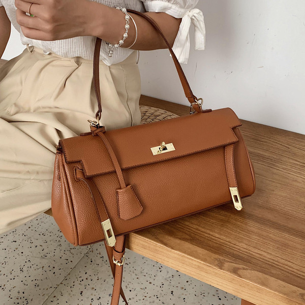 Laisvalaikio rankinė pagaminta iš grynos eko odos modelio