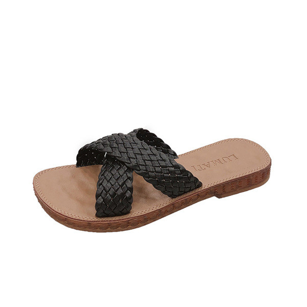 Női alkalmi papucs keresztpánttal