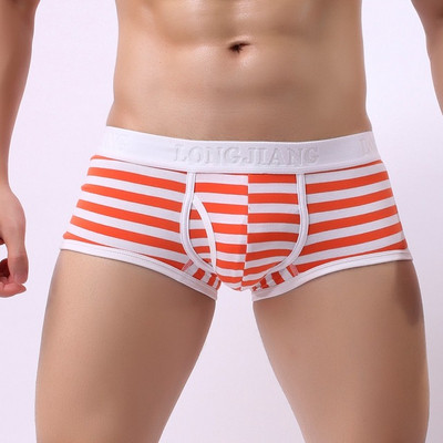 Ριγέ ανδρικά μπόξερ με ελαστικό