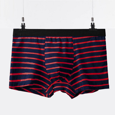 Pamut csíkos férfi boxer