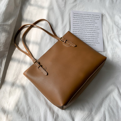 Öko-nahast stiilne õhukeste sangadega naistekott