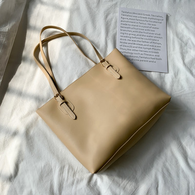 Öko-nahast stiilne õhukeste sangadega naistekott