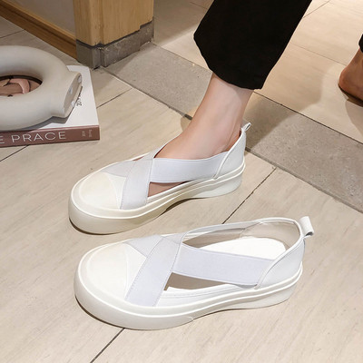 Női alkalmi cipő lapos talppal, rugalmas pánttal