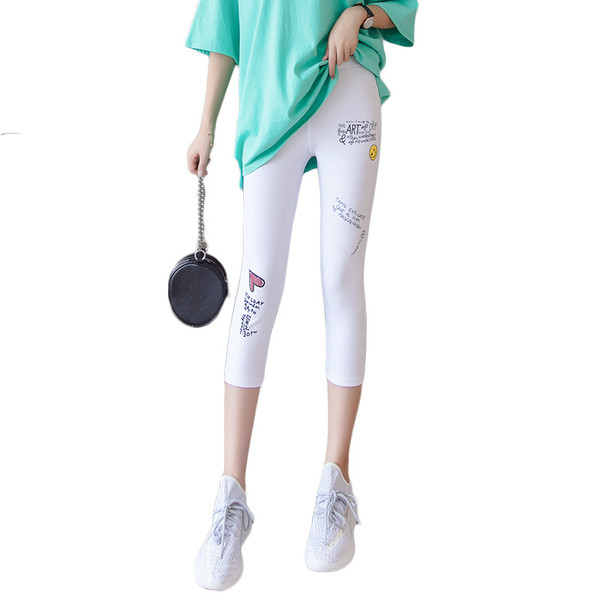 Ženske sportske tajice dužine 7/8 s aplikacijama