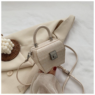 Moteriška kasdienė mini rankinė iš eko odos ir sagtimi